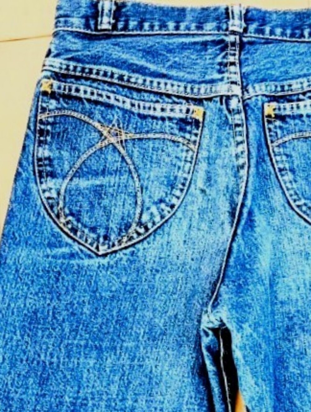 Real Vintage 70's H.A S.H Jeans/ Rare.